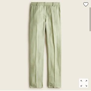 J.Crew Drapey Cupro Trousers (Pistachio Green color)